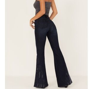 Shyanne Dark Blue Flare Jeans